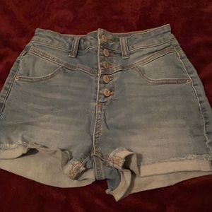 High rise shorts